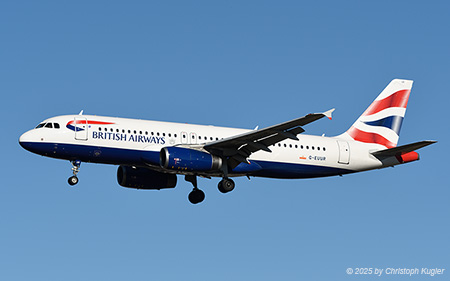 Airbus A320-232 | G-EUUR | British Airways | Z&UUML;RICH (LSZH/ZRH) 26.01.2025