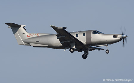 Pilatus PC-12/47E NGX | LX-FLK | untitled (JetFly Aviation) | Z&UUML;RICH (LSZH/ZRH) 08.02.2025
