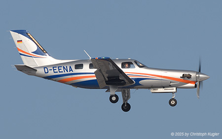 Piper PA-46 JetPROP | D-EENA | private  |  This aircraft was initially built as a PA-46-350P Malibou Mirage, but underwent the JetPROP convertion when it was registered as PH-LUX. | Z&UUML;RICH (LSZH/ZRH) 15.02.2025