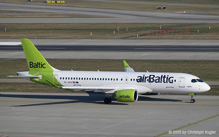 Airbus A220-300 | YL-AAV | Air Baltic | Z&UUML;RICH (LSZH/ZRH) 07.03.2025