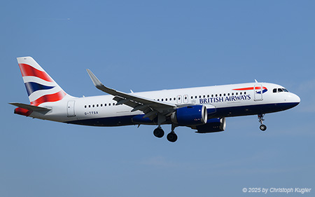 Airbus A320-251n | G-TTSA | British Airways | Z&UUML;RICH (LSZH/ZRH) 08.03.2025