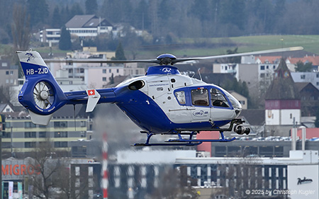 Eurocopter EC135 P1 | HB-ZJD | Lions Air Skymedia  |  Covering the arrival of the first Airbus A350 of Edelweiss Air | Z&UUML;RICH (LSZH/ZRH) 13.03.2025