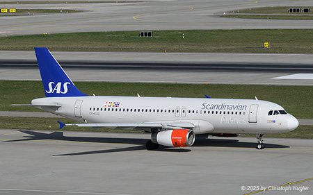 Airbus A320-232 | OY-KAU | SAS Scandinavian Airlines System | Z&UUML;RICH (LSZH/ZRH) 22.03.2025