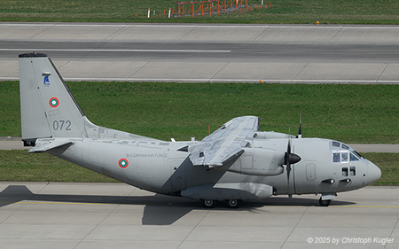 Alenia C-27J Spartan | 072 | Bulgarian Air Force | Z&UUML;RICH (LSZH/ZRH) 30.03.2025