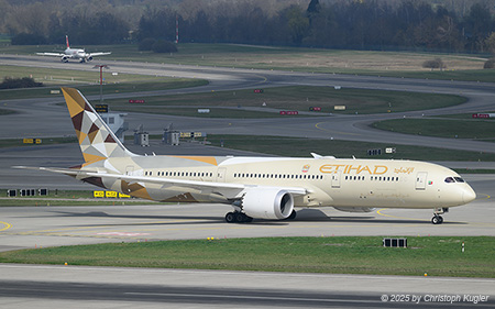 Boeing 787-9 | A6-BNE | Etihad Airways | Z&UUML;RICH (LSZH/ZRH) 30.03.2025