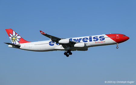 Airbus A340-313X | HB-JME | Edelweiss Air | Z&UUML;RICH (LSZH/ZRH) 02.04.2025