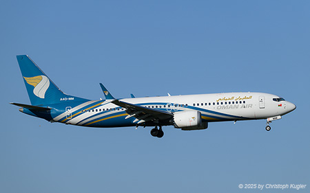 Boeing 737 MAX 8 | A4O-MM | Oman Air | Z&UUML;RICH (LSZH/ZRH) 02.04.2025