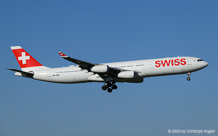 Airbus A340-313X | HB-JMH | Swiss International Air Lines | Z&UUML;RICH (LSZH/ZRH) 04.04.2025