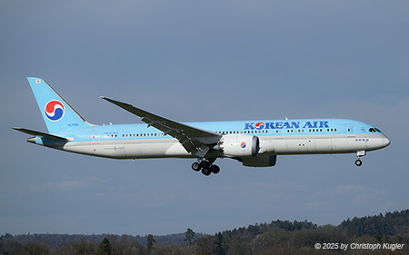Boeing 787-9 | HL7208 | Korean Air | Z&UUML;RICH (LSZH/ZRH) 05.04.2025