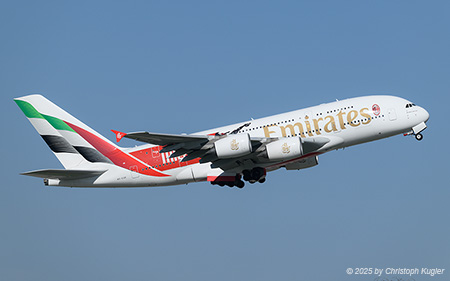 Airbus A380-861 | A6-EOK | Emirates Airline  |  With AC Milan sticker | Z&UUML;RICH (LSZH/ZRH) 11.04.2025