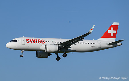 Airbus A320-271n | HB-JDI | Swiss International Air Lines  |  This Airbus A320 is seen here arriving in Zurich as flight SWR963 from Berlin. | Z&UUML;RICH (LSZH/ZRH) 11.04.2025
