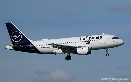 Airbus A319-114 | D-AILU | Lufthansa  |  in Lu special colours | Z&UUML;RICH (LSZH/ZRH) 14.04.2025