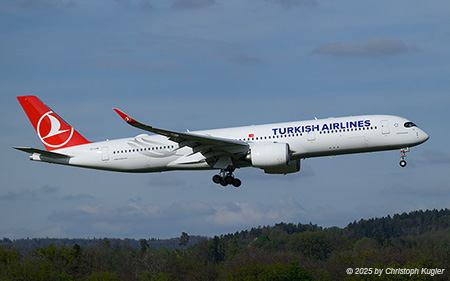 Airbus A350-941 | TC-LHB | Turkish Airlines | Z&UUML;RICH (LSZH/ZRH) 14.04.2025