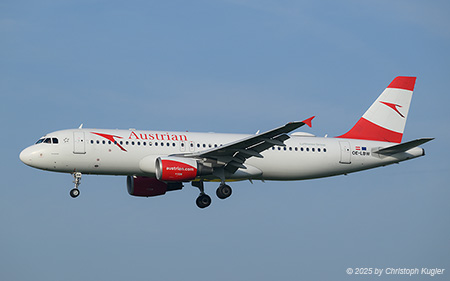Airbus A320-214 | OE-LBW | Austrian Airlines  |  Now with additional Lufthansa Group sticker in the rear fuselage | Z&UUML;RICH (LSZH/ZRH) 28.04.2025