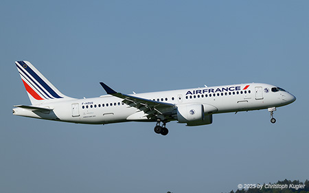 Airbus A220-300 | F-HZUQ | Air France | Z&UUML;RICH (LSZH/ZRH) 30.04.2025