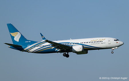 Boeing 737 MAX 8 | A4O-MJ | Oman Air | Z&UUML;RICH (LSZH/ZRH) 30.04.2025