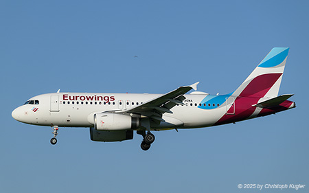 Airbus A319-132 | D-AGWA | Eurowings | Z&UUML;RICH (LSZH/ZRH) 02.05.2025