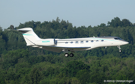 Gulfstream G650ER | N822MK | untitled  |  This Gulfstream G650ER is seen here arriving from Baku. | Z&UUML;RICH (LSZH/ZRH) 31.05.2025