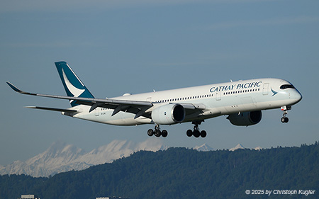 Airbus A350-941 | B-LRO | Cathay Pacfic  |  This Airbus A350-900 of Cathay Pacific is one of 30 Airbus A350-900 operated by this airline. | Z&UUML;RICH (LSZH/ZRH) 31.05.2025