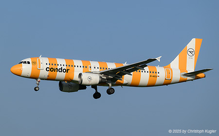 Airbus A320-214 | D-AICU | Condor  |  This Airbus A320 D-AICU of Condor Flugdienst is seen here operating the early morning flight from Frankfurt. | Z&UUML;RICH (LSZH/ZRH) 12.06.2025