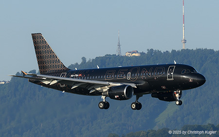 Airbus A319-111 | 8Q-FBA | Beond  |  The Airbus A319 of Beond is arriving from Riyad shortly before 7 am. | Z&UUML;RICH (LSZH/ZRH) 11.07.2025