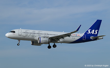 Airbus A320-251n | EI-SIV | SAS Scandinavian Airlines System (SAS Connect)  |  The Irish subsidiary of SAS is operating no less than 32 Airbus A320neo. Here EI-SIV is seen arriving from Stockholm as flight SAS605 | Z&UUML;RICH (LSZH/ZRH) 18.07.2025