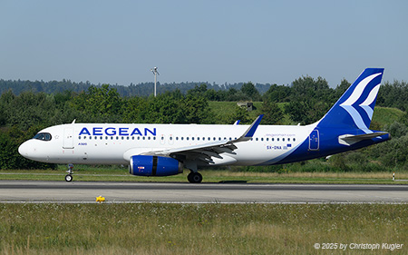 Airbus A320-232 | SX-DNA | Aegean Airlines  |  This Airbus A320 of Aegean Airlines is seen here operating flight AEA3448 from Heraklion to Zurich. | Z&UUML;RICH (LSZH/ZRH) 08.08.2025