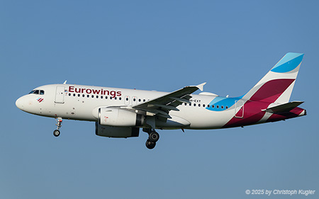 Airbus A319-132 | 9H-EXT | Eurowings  |  This Airbus A319 of Eurowings is operating the early morning flight from Dusseldorf to Zurich. | Z&UUML;RICH (LSZH/ZRH) 08.08.2025
