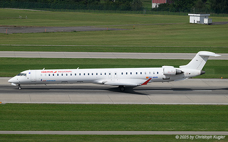 Bombardier CRJ 1000 | EC-MNR | Air Nostrum (Iberia Regional)  |  This Bombardier CRJ 1000 of Air Nostrum is seen here operating flight IBE1286 to Madrid. | Z&UUML;RICH (LSZH/ZRH) 22.08.2025