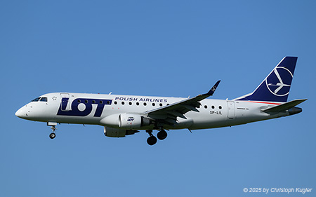 Embraer ERJ-175LR | SP-LIL | LOT Polish Airlines  |  This Embraer ERJ-175 of LOT Polish Airlines is in service for 15 years now and probably has been to all European destinations of the airline. | Z&UUML;RICH (LSZH/ZRH) 29.08.2025