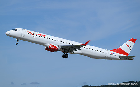 Embraer ERJ-195LR | OE-LWB | Austrian Airlines  |  The Embraer ERJ-195 of Austrian Airlines will be replaced by Airbus A320 in a few years time. | Z&UUML;RICH (LSZH/ZRH) 06.09.2025