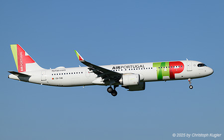 Airbus A321-251nx | CS-TXB | TAP Air Portugal  |  TAP Air Portugal is using its fleet of Airbus A321neo on both intercontinental flights as well as for flights within Europe. Here CS-TXB is seen as flight TAP932 from Lisbon. | Z&UUML;RICH (LSZH/ZRH) 18.09.2025
