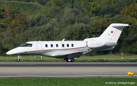 Pilatus PC-24 | LX-DCC | untitled (JetFly Aviation)  |  This Pilatus PC-24 is operated by JetFly Aviation on behalf of Fly 7 Finland. The aircraft is noramlly based at Berne.  | Z&UUML;RICH (LSZH/ZRH) 19.09.2025