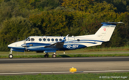 Textron King Air B350 | OO-SDV | untitled  |  This Textron King Air B350 is captured here exiting runway 14 in Zurich after its flight from Paris Le Bourget.  | Z&UUML;RICH (LSZH/ZRH) 19.09.2025