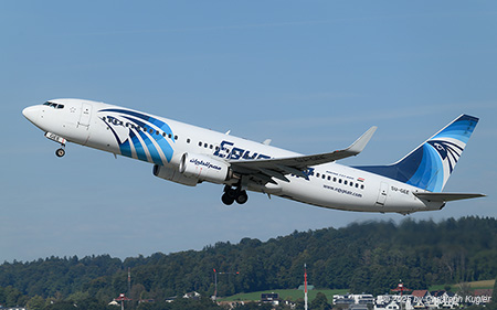 Boeing 737-866 | SU-GEE | Egyptair  |  This Boeing 737-800 of Egyptair is one of 30 aircraft of this type operated by the Egyptian state carrier.  | Z&UUML;RICH (LSZH/ZRH) 20.09.2025
