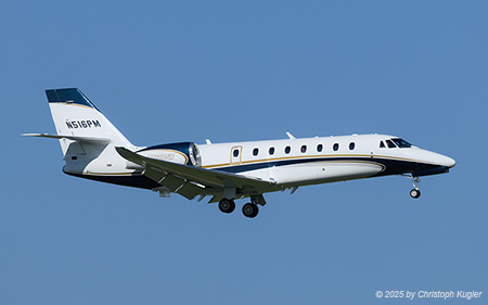 Textron Citation Sovereign+ | N516PM | untitled  |  This Textron Citation Sovereign is captured arriving from Geneva. The aircraft spent two days in Zurich before cpontinueing its journey to Shannon.  | Z&UUML;RICH (LSZH/ZRH) 02.10.2025