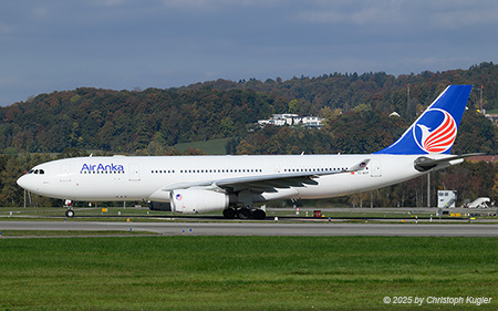 Airbus A330-243 | TC-NYP | Air Anka Airlines  |  This Airbus A330-200 of Air Anka is first flying to Berlin before returning back home to Antalya. | Z&UUML;RICH (LSZH/ZRH) 18.10.2025