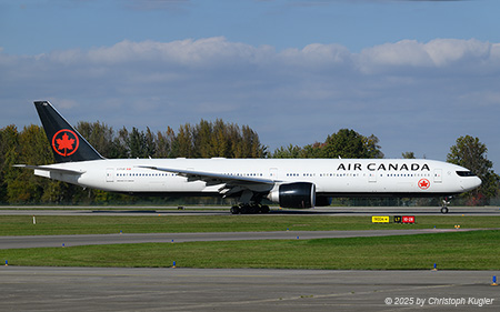 Boeing 777-333ER | C-FIUR | Air Canada  |  Air Canada is captured here on runway 10 in Zurich. The aircraft is operating flight ACA881 to Toronto. | Z&UUML;RICH (LSZH/ZRH) 18.10.2025