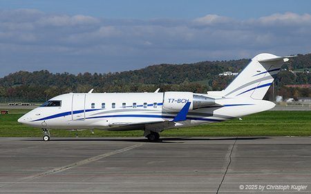 Bombardier Challenger 605 | T7-BCH | untitled (Sky Lounge Services)  |  This Challenger 605 has been registered to San Marino for more than 10 years. Previously, it was registered in Bahrain as A9C-BCH. The aircraft is normally based in the Lebanon. | Z&UUML;RICH (LSZH/ZRH) 18.10.2025