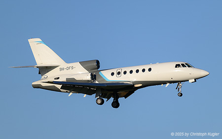 Dassault Falcon 50 | 9H-DFS | untitled (Harmony Jets)  |  This Dassault Falcon 50 is seen here arriving from Riyadh. It later continued its journey to Lyon-Bron. | Z&UUML;RICH (LSZH/ZRH) 03.11.2025