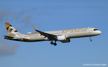 Airbus A321-251nx | A6-LRB | Etihad Airways  |  Etihad Airways started to use their Aribus A321neo aircraft on the new midday flight to Zurich.  | Z&UUML;RICH (LSZH/ZRH) 03.11.2025