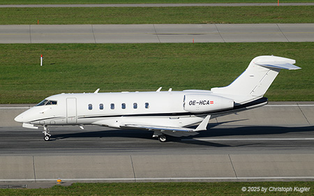 Bombardier Challenger 300 | OE-HCA | untitled (Goldeck-Flug)  |  This Challenger 300 recently changed operator. It is no longer used by Avcon Jet, but now by Goldeck-Flug.  | Z&UUML;RICH (LSZH/ZRH) 04.11.2025