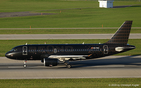 Airbus A319-111 | 8Q-FBA | Beond  |  The Airbus A319 of Beond is seen here departing for Dubai. Luckily, the departure time has been advanced by 1 hour. | Z&UUML;RICH (LSZH/ZRH) 04.11.2025