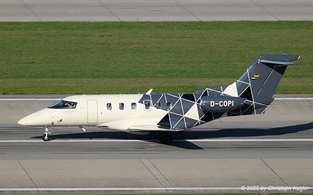 Pilatus PC-24 | D-COPI | untitled (Platoon Aviation)  |  This Pilatus PC-24 only spent less than 1 hour on the ground in Zurich before continueing its journey to Turin. | Z&UUML;RICH (LSZH/ZRH) 04.11.2025