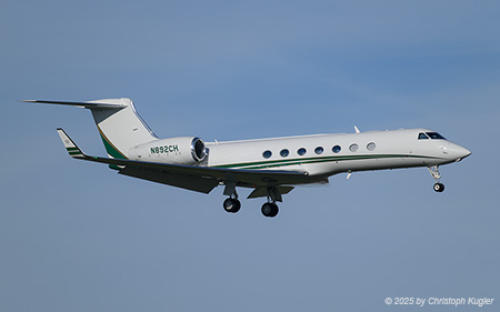 Gulfstream G550 | N892CH | untitled  |  This Gulfstream G550 is captured here arriving from Metz. It continued its journey to Tampa later that day. | Z&UUML;RICH (LSZH/ZRH) 05.11.2025