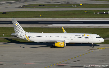 Airbus A321-231 | EC-MHS | Vueling Airlines  |  This Airbus A321 of Vueling Airlines is seen here taxing towards runway 28 in Zurich for its return flight to Barcelona. | Z&UUML;RICH (LSZH/ZRH) 18.11.2025