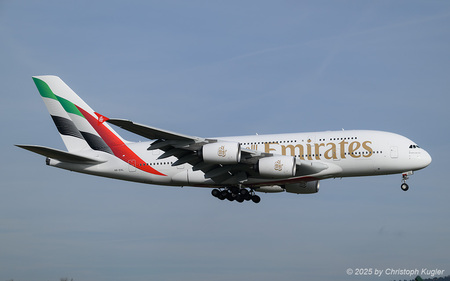 Airbus A380-861 | A6-EOL | Emirates Airline  |  This Airbus A380 of Emirates Airline is now also showing the updated livery.  | Z&UUML;RICH (LSZH/ZRH) 19.11.2025