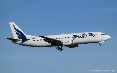 Boeing 737-430 | LZ-GPA | GP Aviation  |  This former Lufthansa Boeing 737-400 is a common visitor to Zurich. It is seen here arriving from Prishtina | Z&UUML;RICH (LSZH/ZRH) 29.11.2025