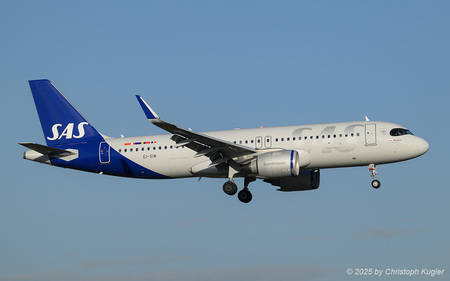 Airbus A320-251n | EI-SIW | SAS Scandinavian Airlines System (SAS Connect)  |  This Airbus A320neo is seen here arriving from Stockholm Arlanda as flight SAS605. The aircraft is operated by SAS' irish subsidiary SAS Connect. | Z&UUML;RICH (LSZH/ZRH) 20.12.2025