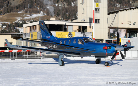 DAHER TBM 930 | D-FELE | untitled  |  This DAHER TBM 930 has arrived on 20DEC2025 from Wüselen and was scheduled to continue its flight on 27DEC to St. Gallen Altenrhein and later to Palma de Mallorca. | SAMEDAN (LSZS/SMV) 27.12.2025